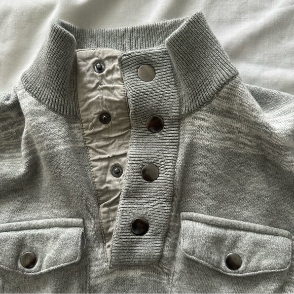 INC International Concepts Gray High Neck Sweater - Picture 3 of 7